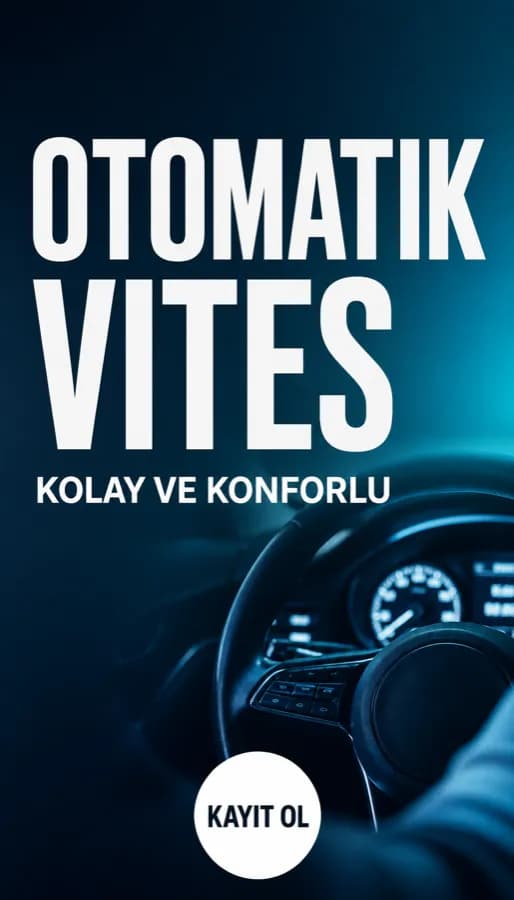 Sürücü kursu için hazırlanmış örnek reklam görseli